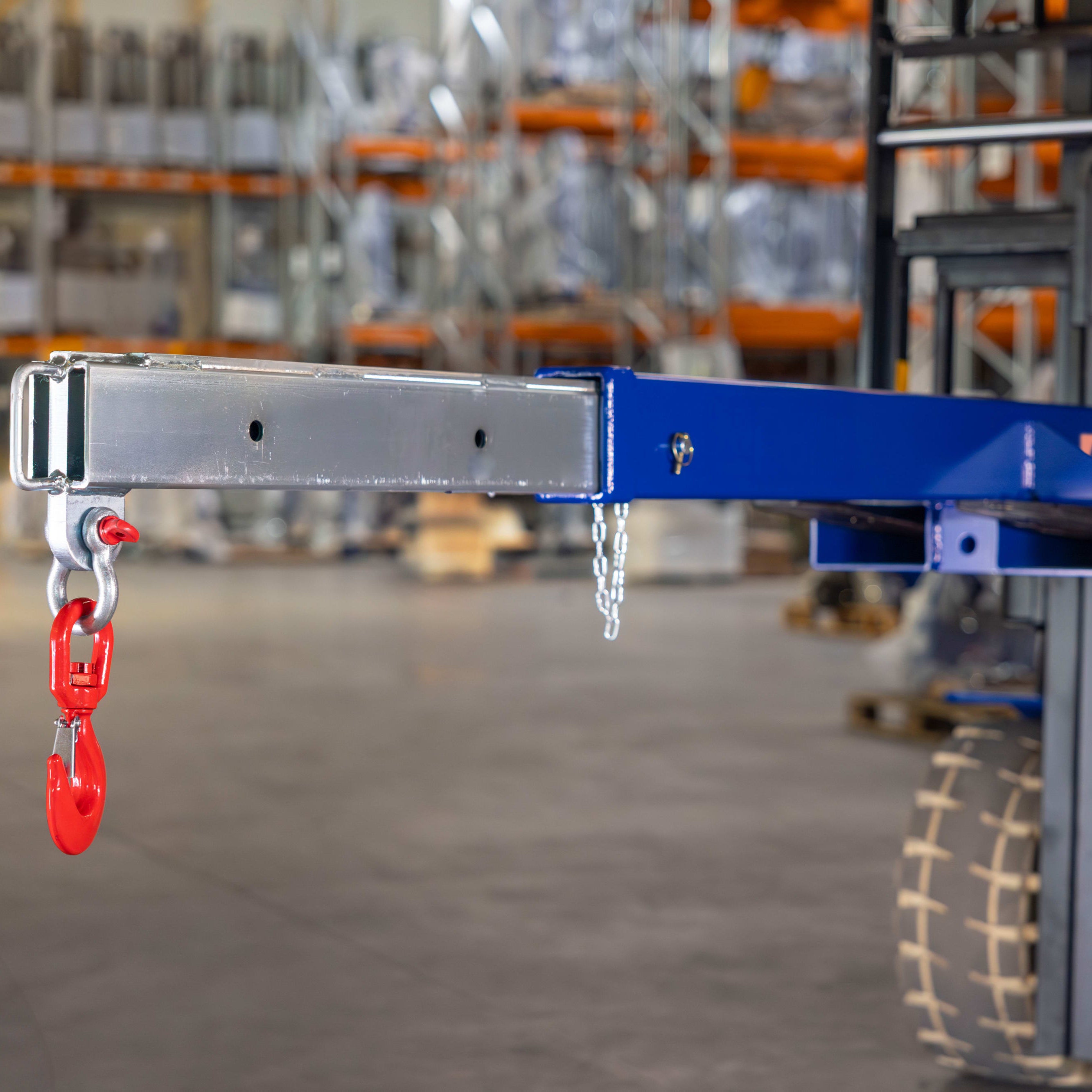 Extendable Forklift JIB-M Arm with 3465 mm