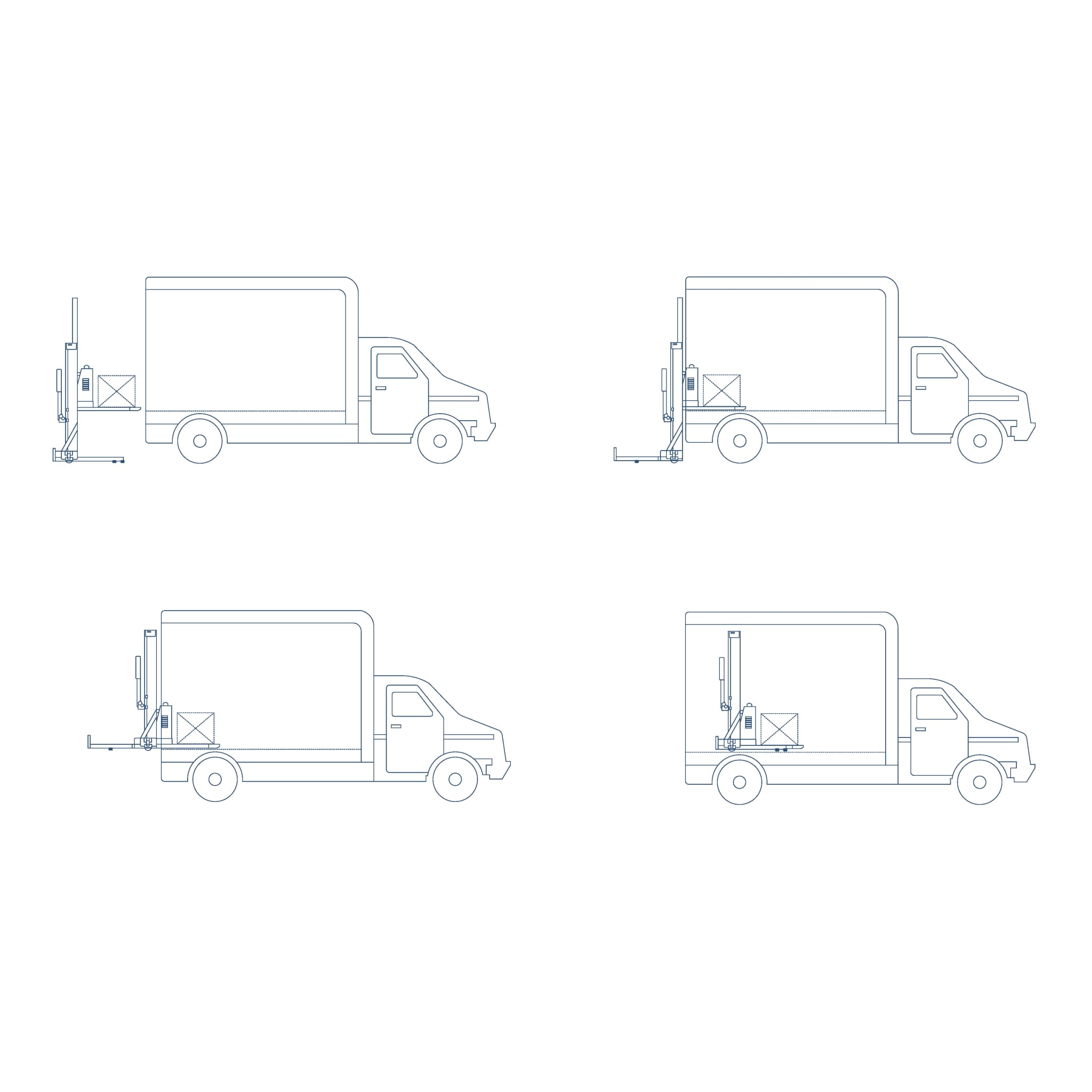 Carrello elevatore autotrasportante elettrico TRUCKGO - fino a 500 kg