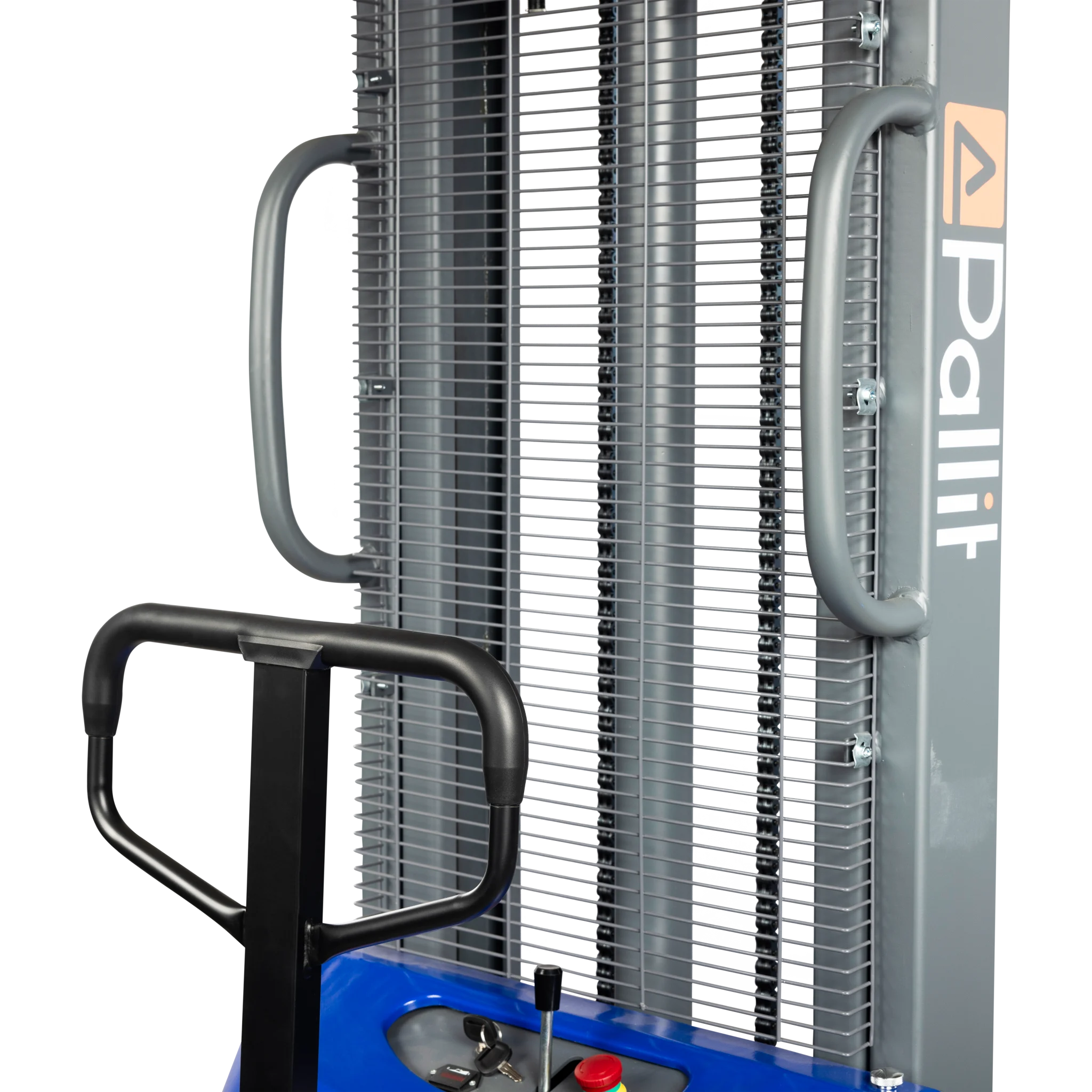 Transpallet elevatore semielettrico FLEX-E con forche regolabili