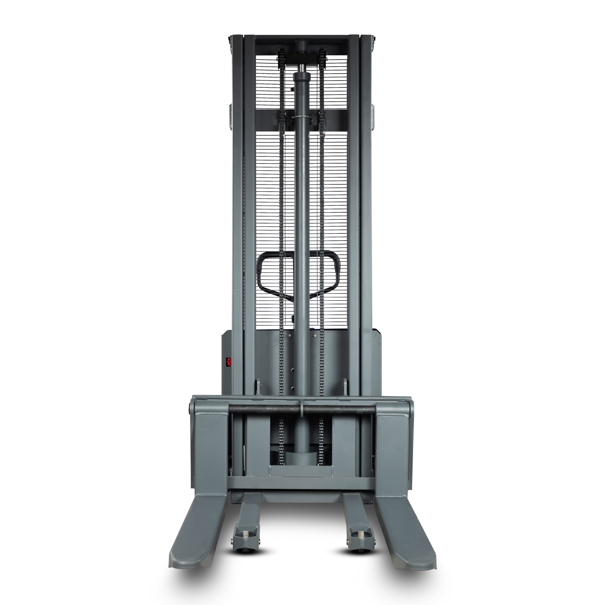 Transpallet elevatore semielettrico FLEX-E con forche regolabili