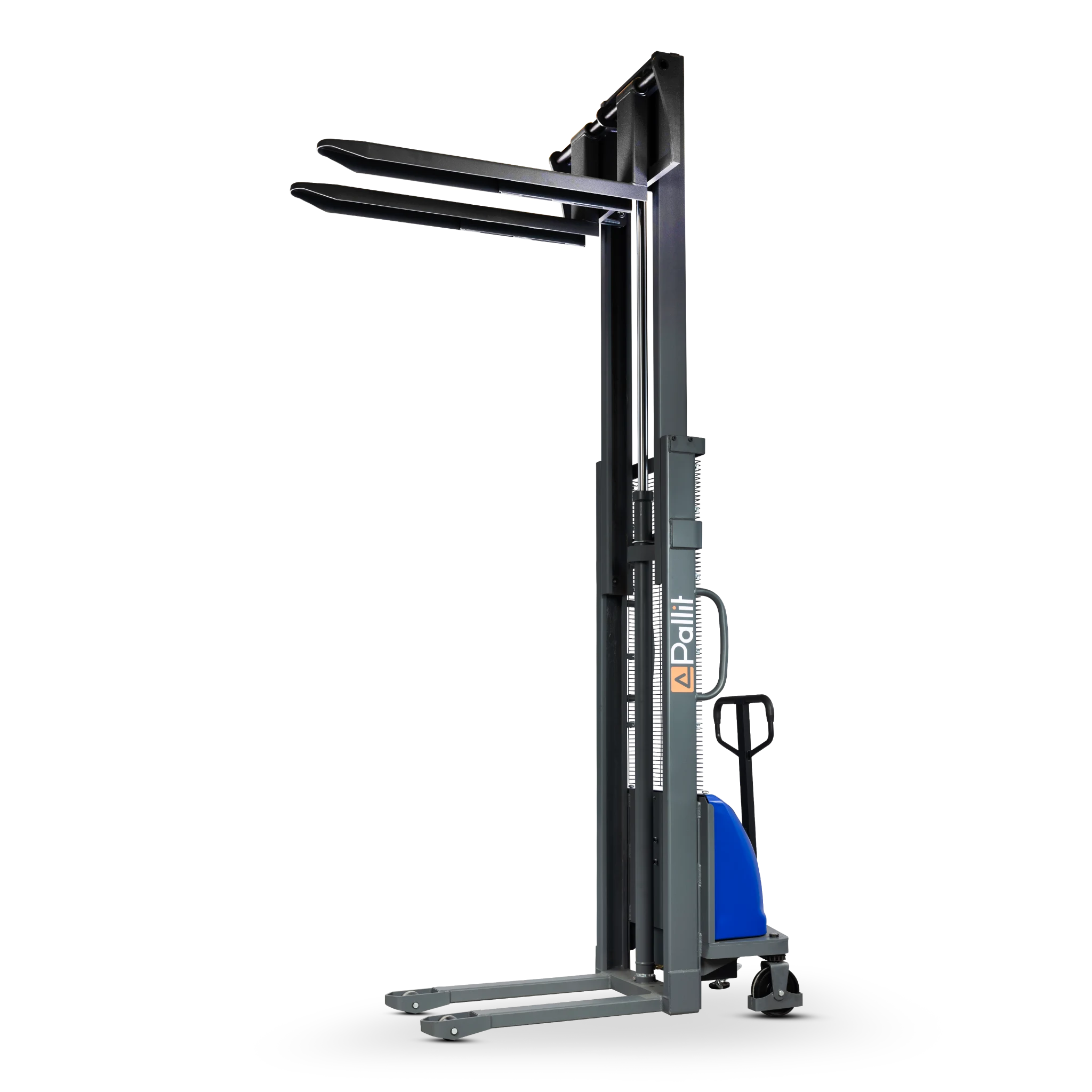 Transpallet elevatore semielettrico FLEX-E con forche regolabili