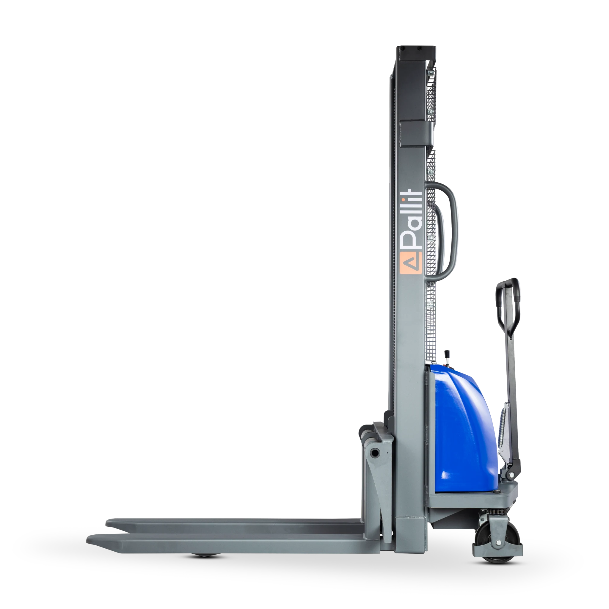 Transpallet elevatore semielettrico FLEX-E con forche regolabili