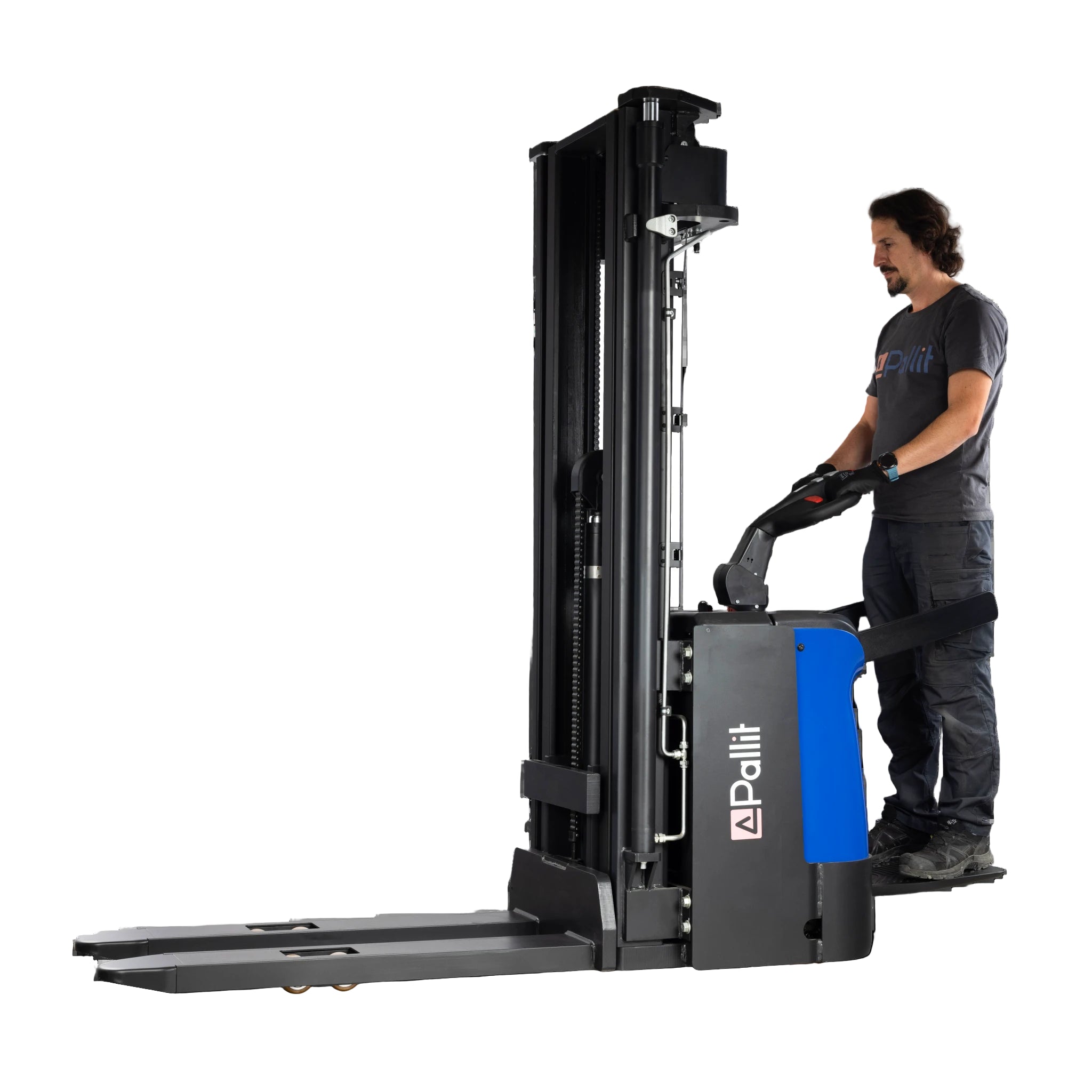 Transpallet elevatore SPRINT con pedana di guida