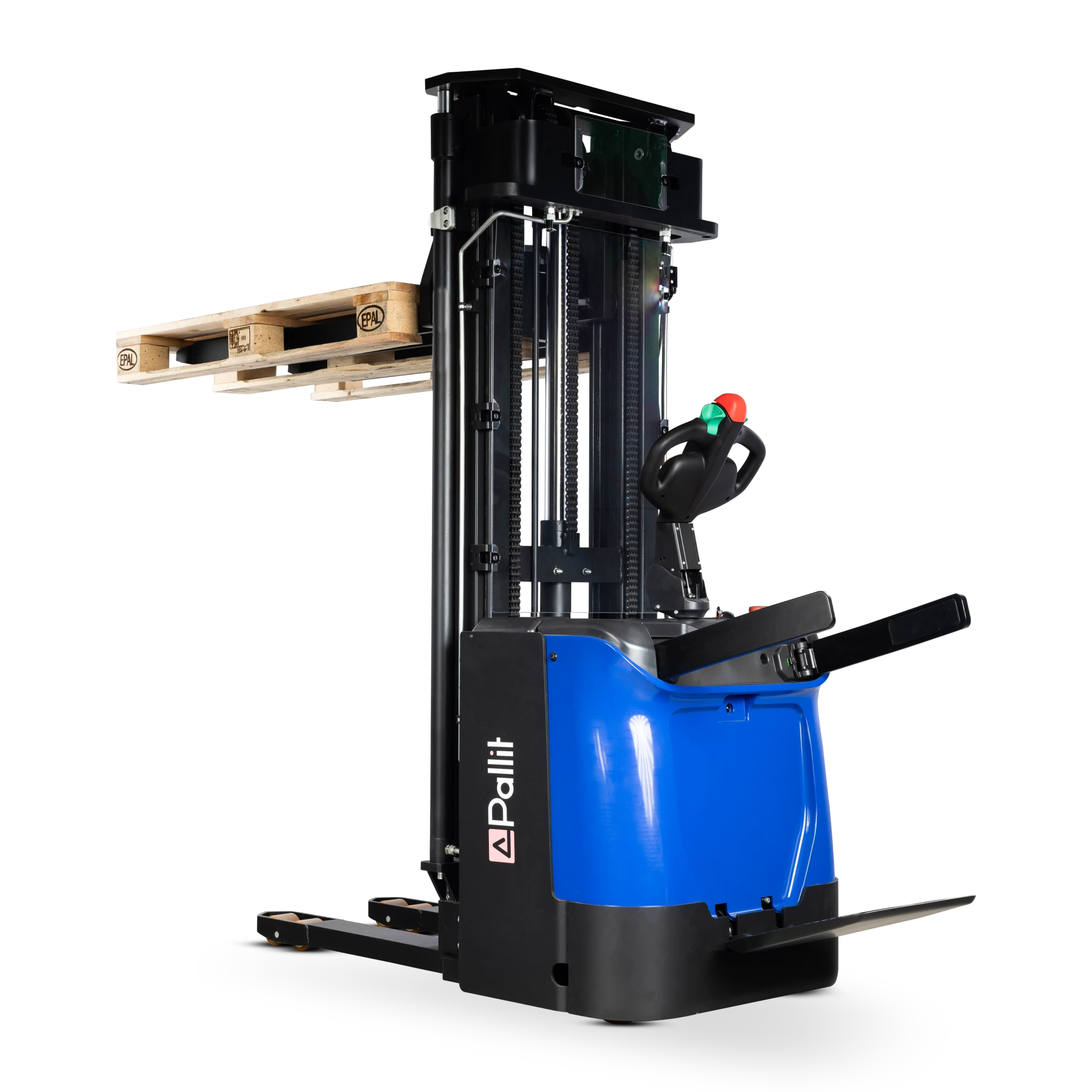 Transpallet elevatore SPRINT con pedana di guida