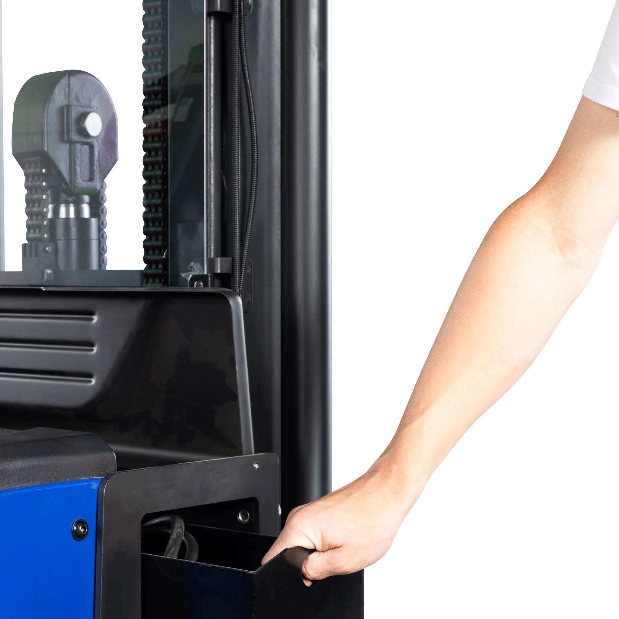 Transpallet elevatore SPRINT con pedana di guida