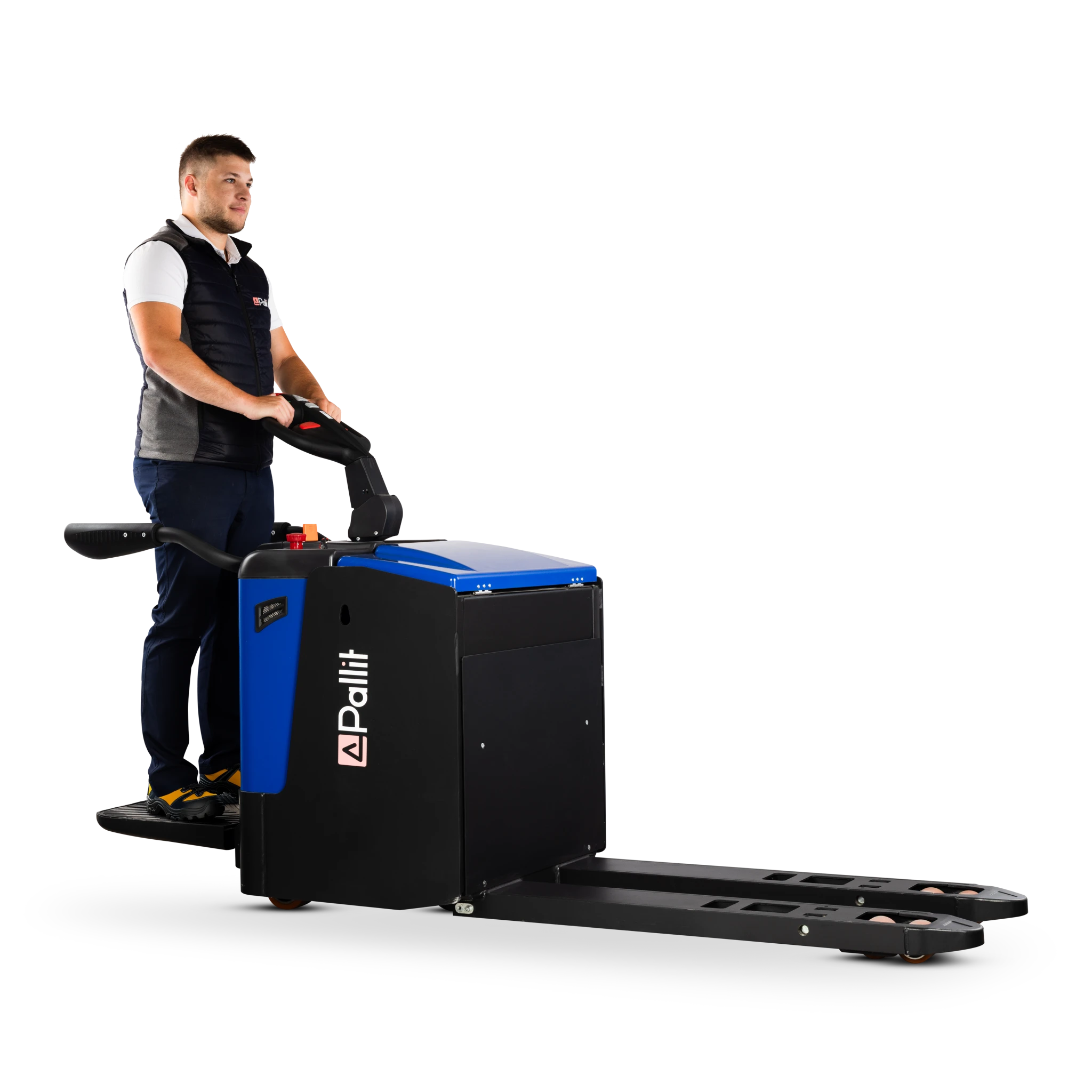 Transpallet elettrico con piattaforma RUN per 3000 kg