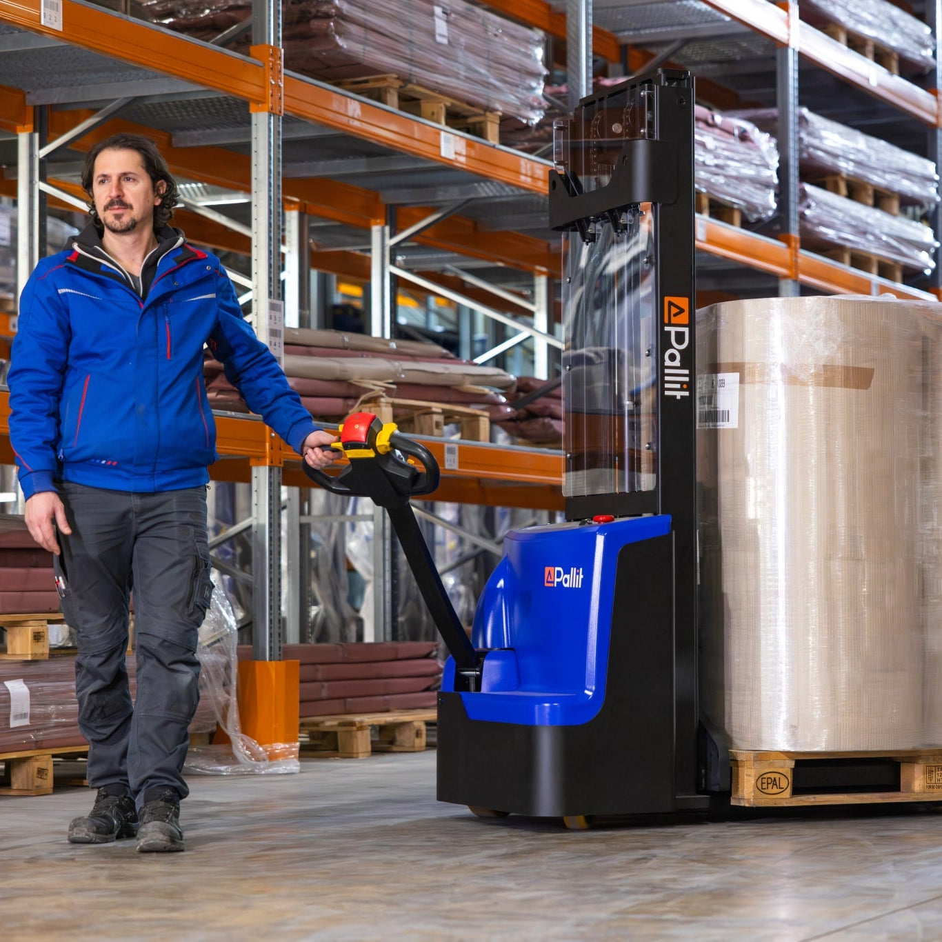 Transpallet elevatore EXACT con sollevamento proporzionale