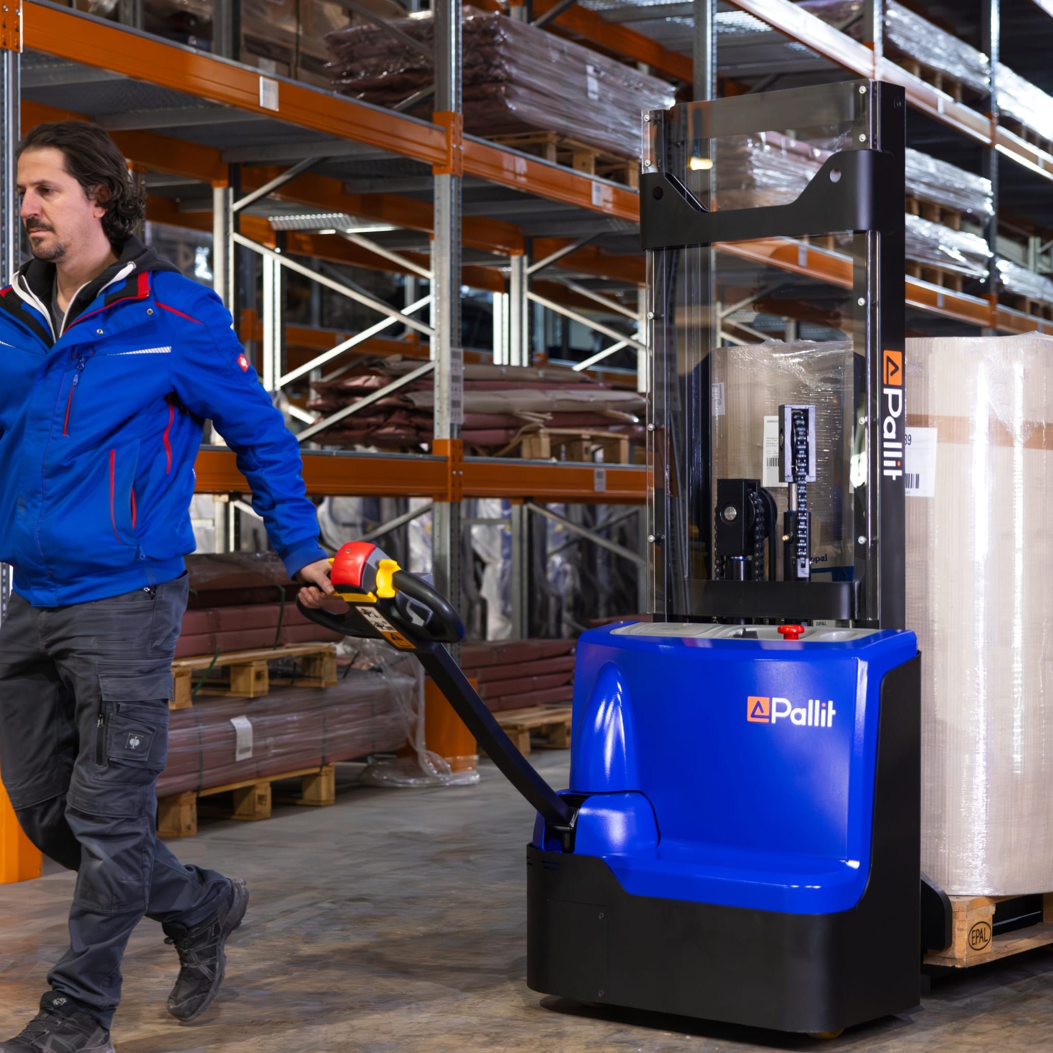 Transpallet elevatore PRECISE con sollevamento proporzionale