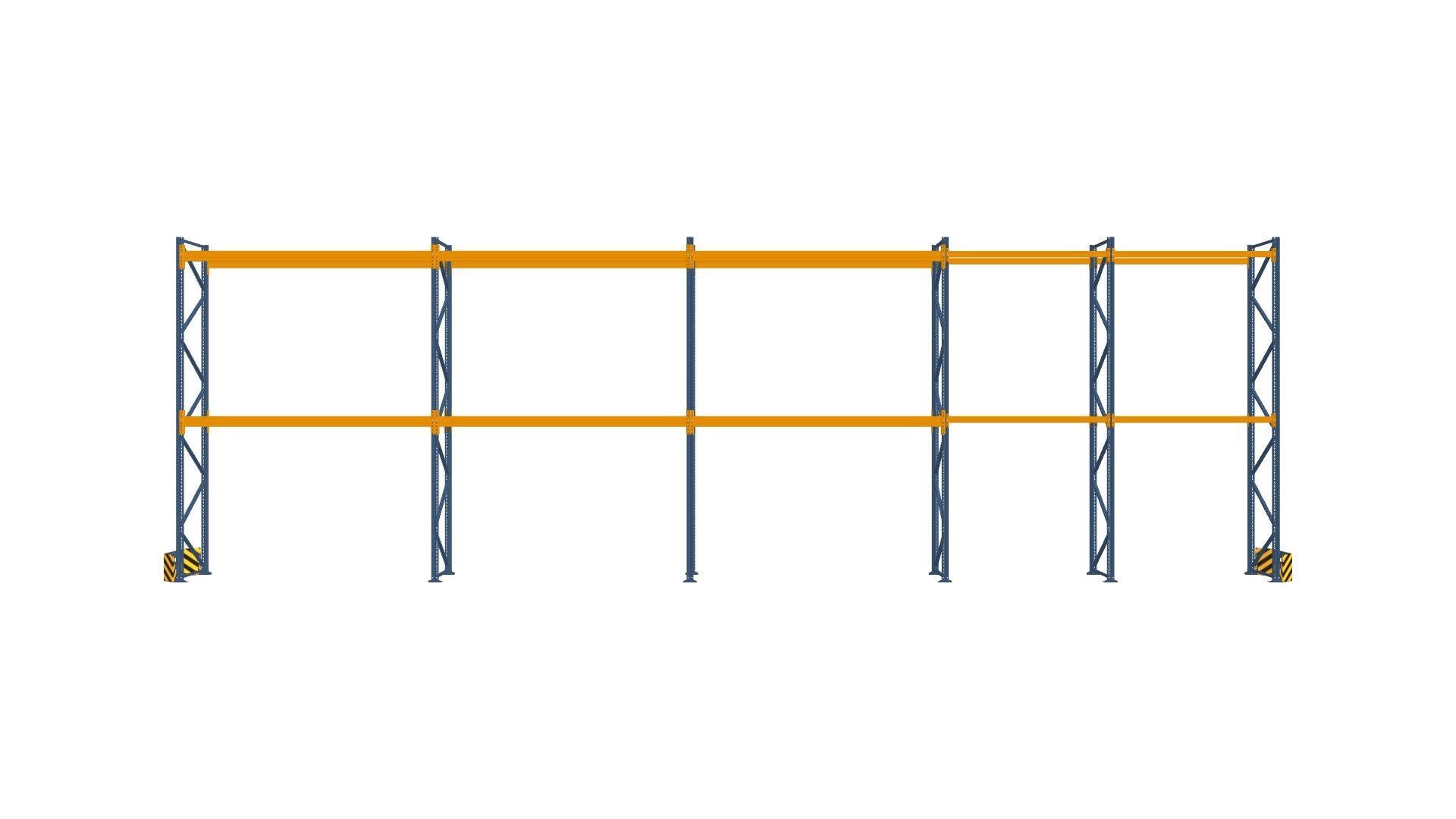 Konfiguration vom 16.09.2024 - 16.50 m x 5.00 m für 39 Paletten mit 1300 kg