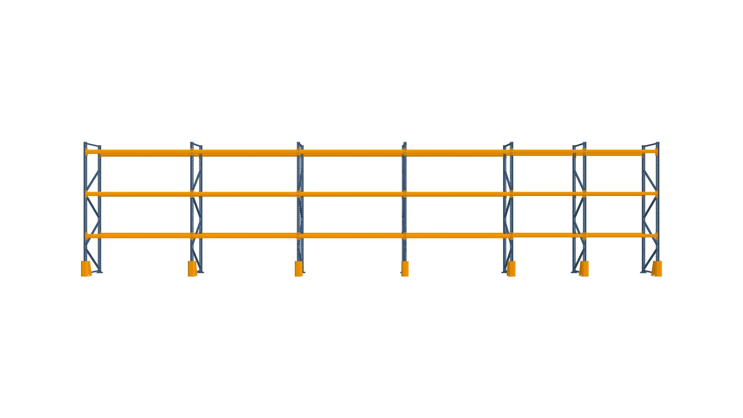 Konfiguration vom 08.11.2024 - 15.11 m x 3.50 m für 64 Paletten mit 1000 kg