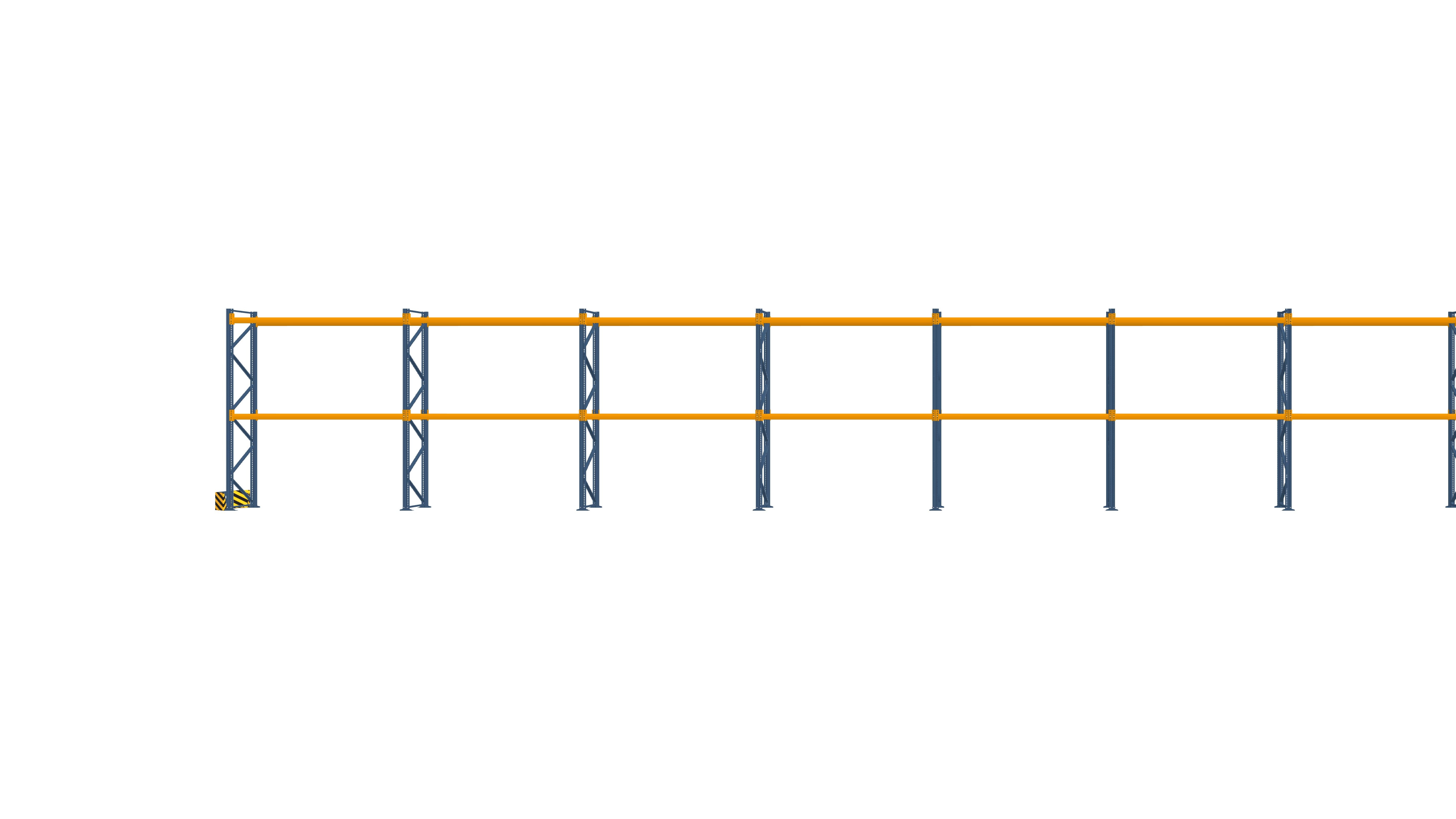 Konfiguration vom 06.11.2024 - 25.60 m x 4.50 m für 81 Paletten mit 1200 kg