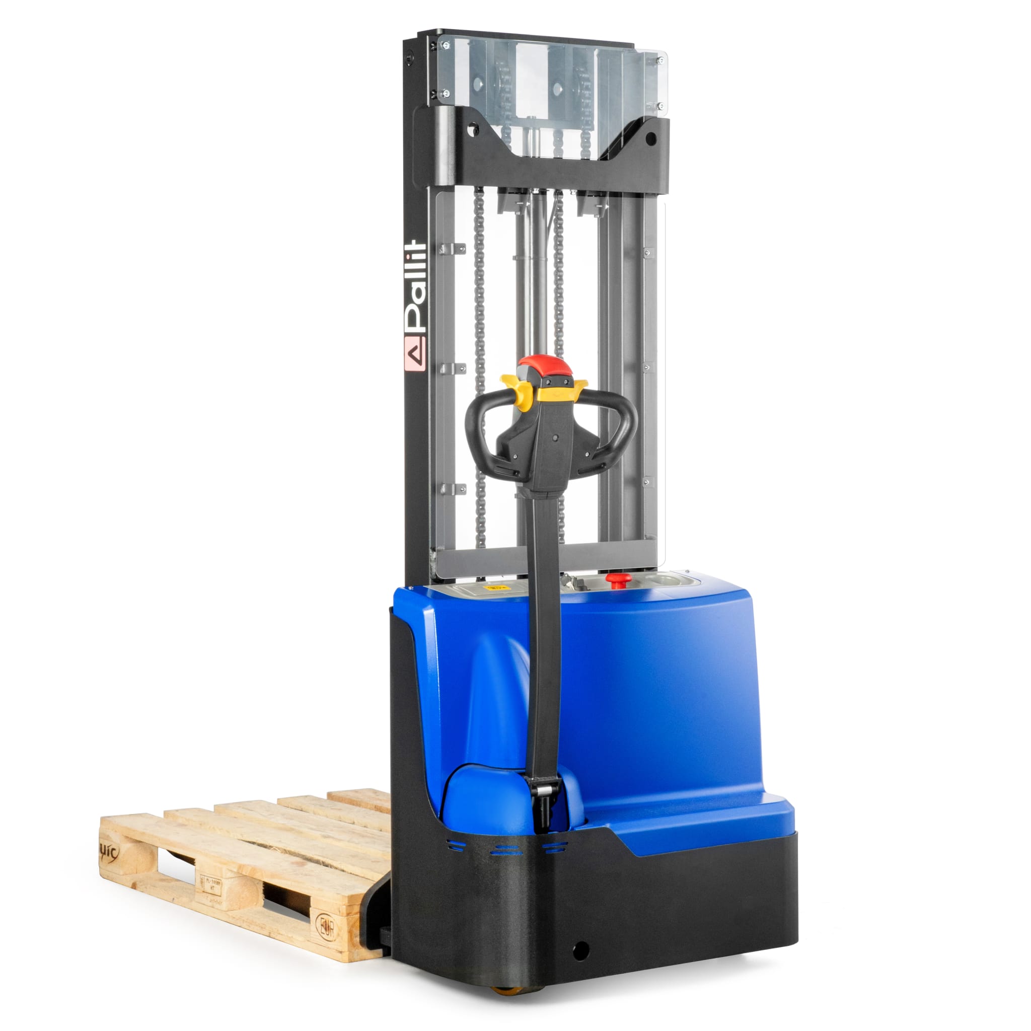 EXACT pedestrian stacker with proportional lift