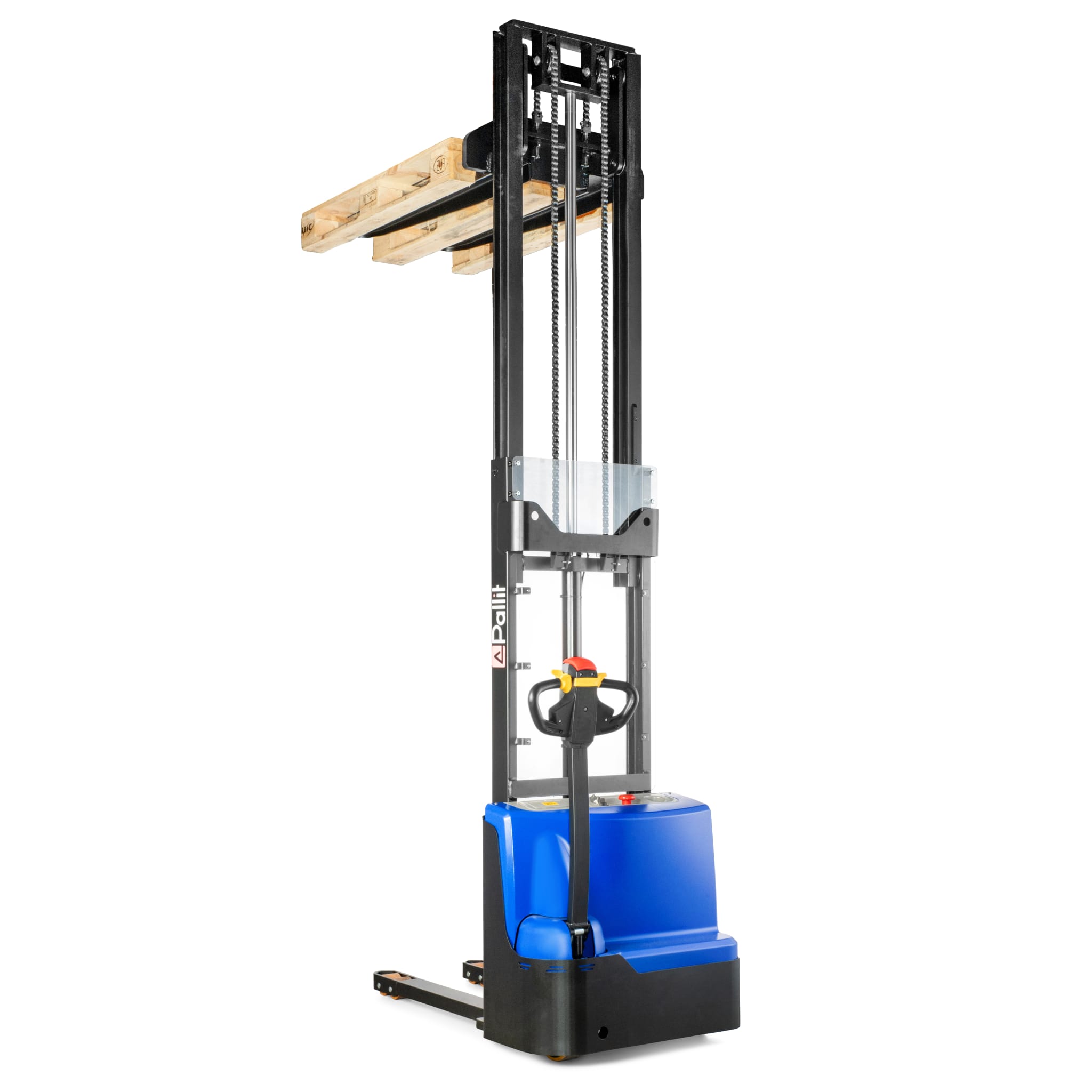 EXACT pedestrian stacker with proportional lift