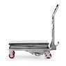 mobile double scissor lift table stainless steel 12